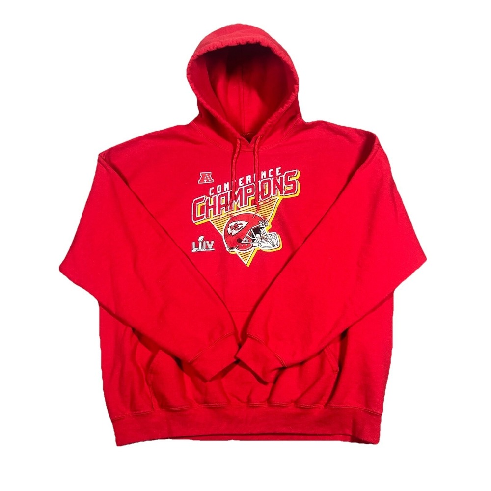 NFL Kansas City Chiefs Hoodie XL Sweatshirt Conference Champions Super Bowl